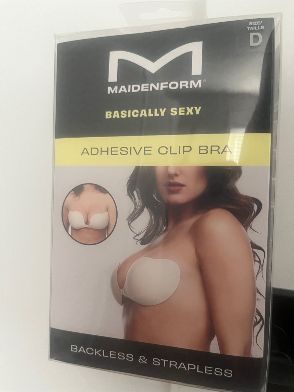 Backless & Strapless Adhesive Clip Bra - Beige/Nude NEW